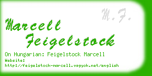 marcell feigelstock business card